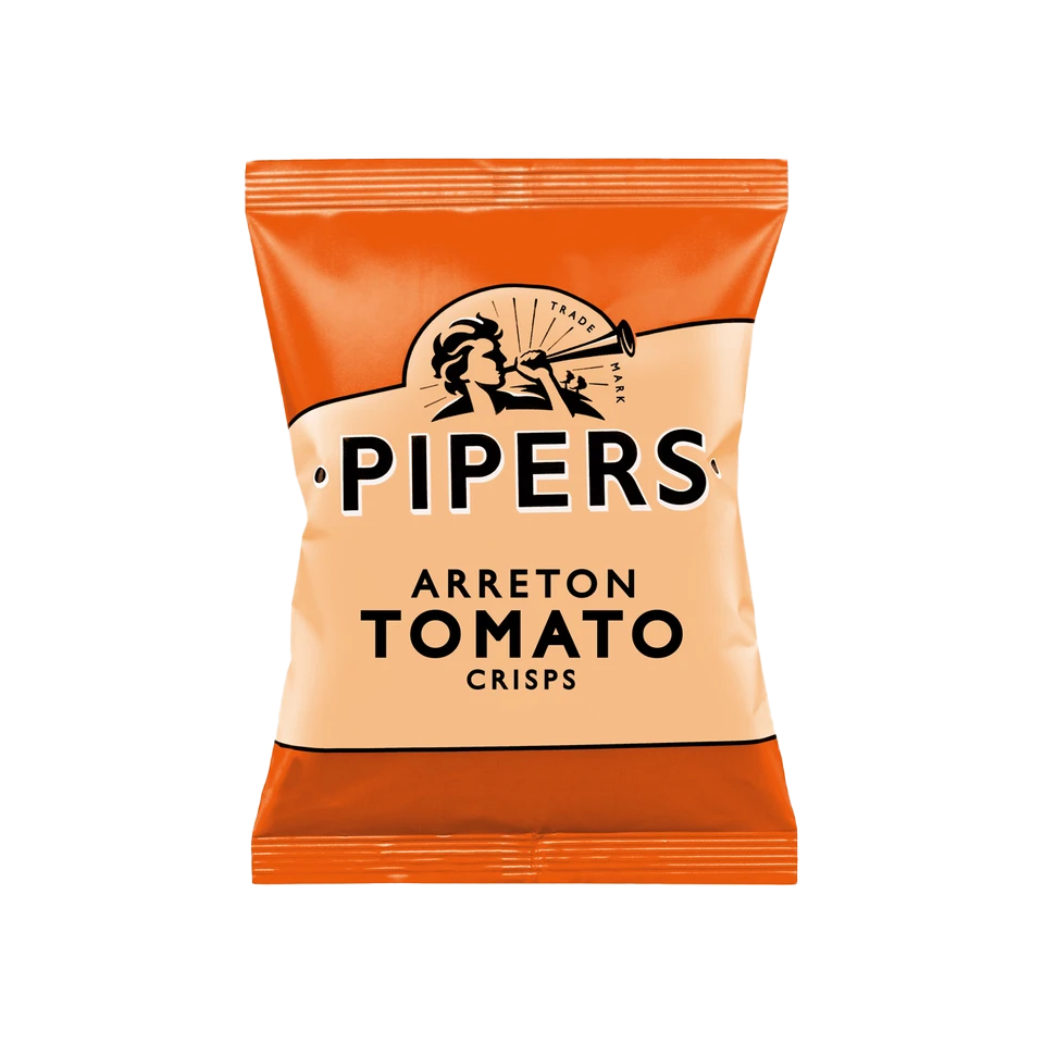 Pipers - Tomato Crisps (40g) - Front Side