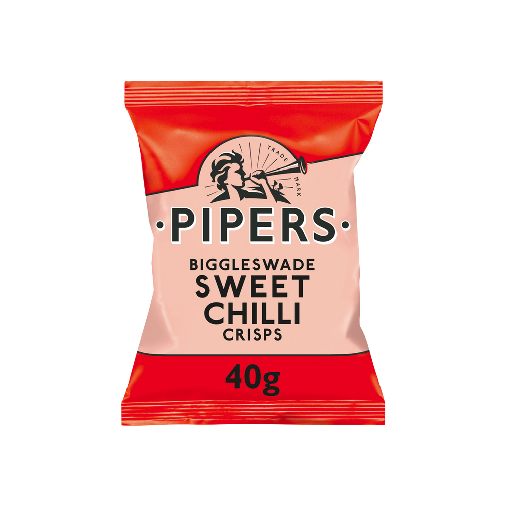 Piper's Riockingham Pipers - Sweet Chilli Crisps (40g) (24/carton) – Tasty Snack Asia