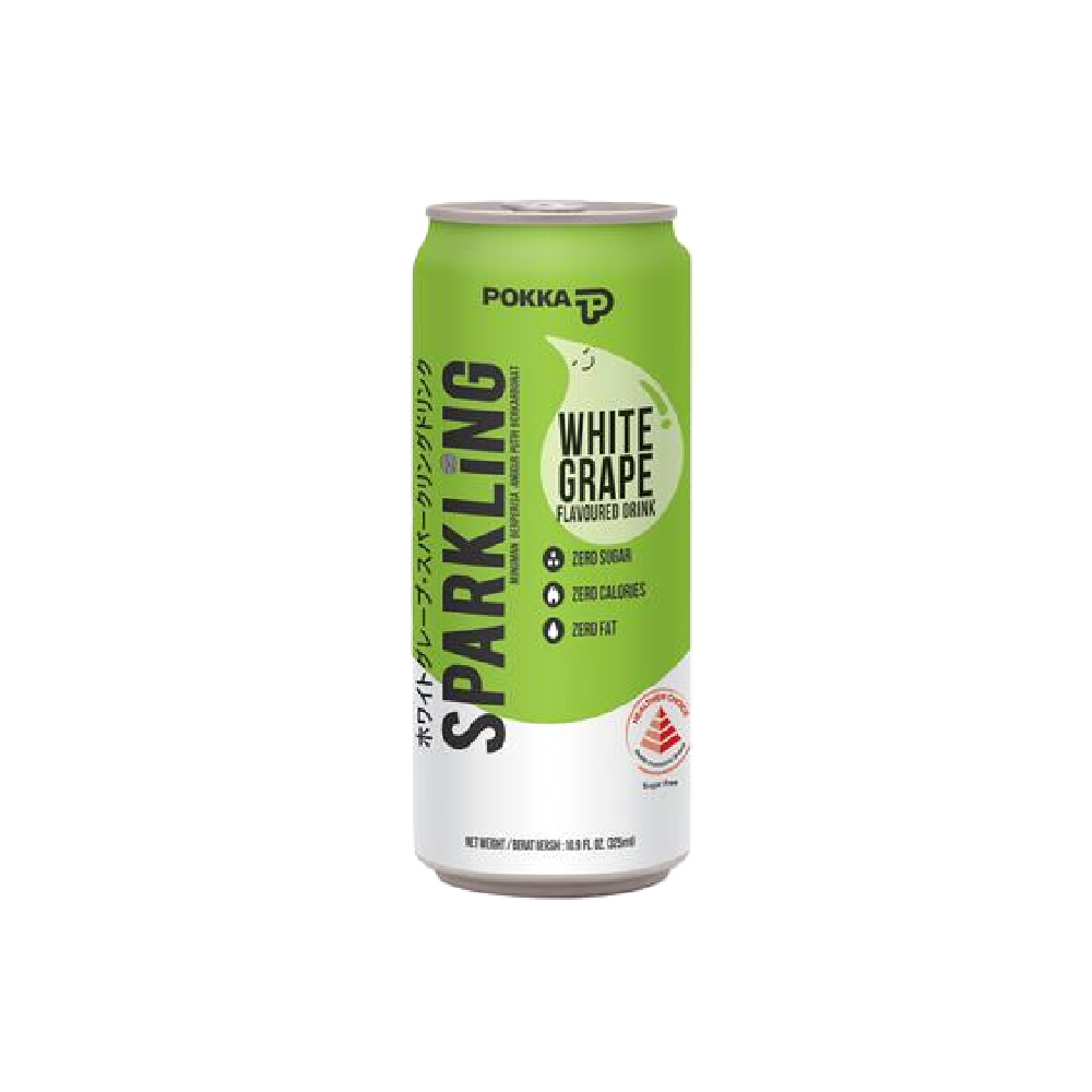 Pokka - Sparkling White Grape Flavoured Water Can Drink (325ml) (24/carton)