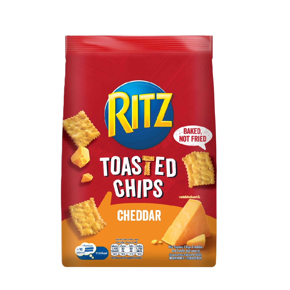 Ritz - Cheddar Toasted Chips (229g) (6/carton) – Tasty Snack Asia
