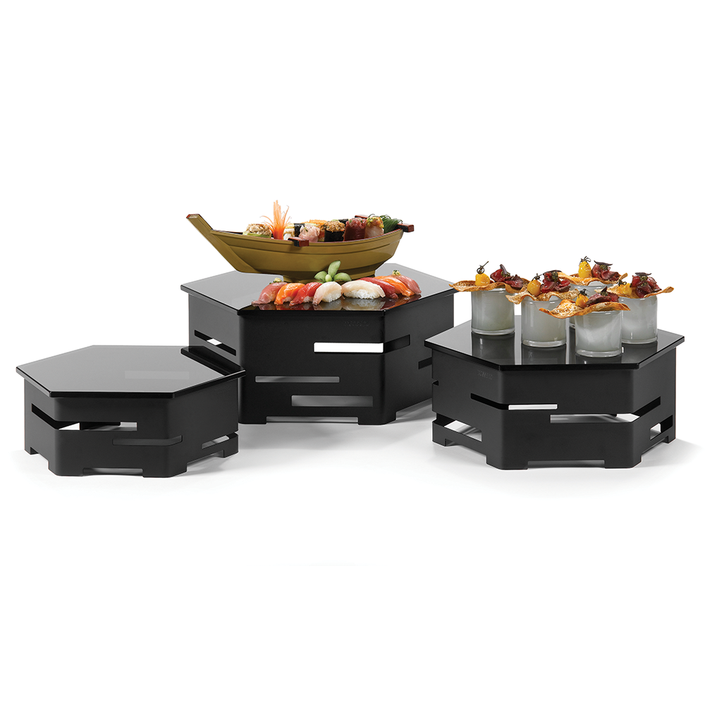Honeycomb Black Matte Steel Riser 6 pc. Kit – Tasty Snack Asia
