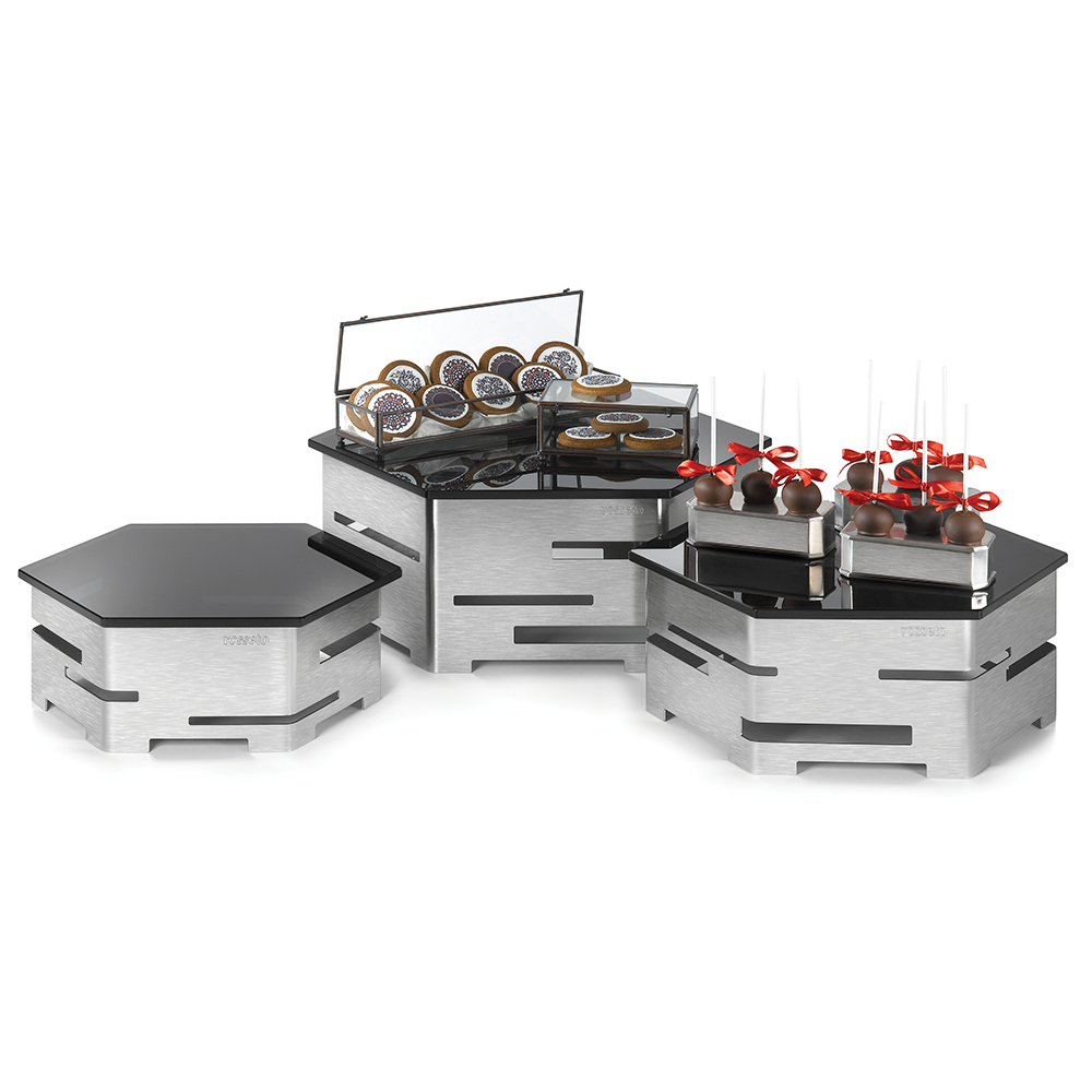 Metal Risers Kit Honeycomb Stainless Steel Riser 6 pc. Kit – Tasty Snack Asia