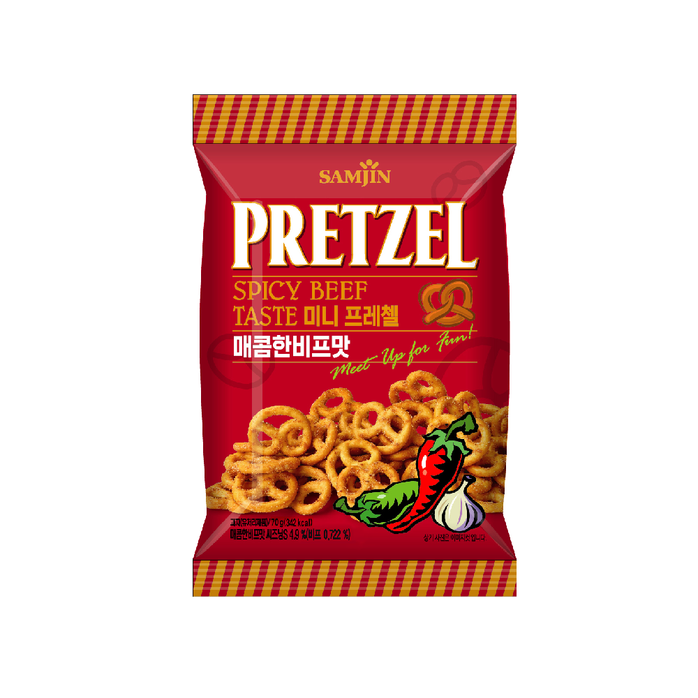 Samjin - Pretzel Spicy Beef Taste (70g) (24/carton) – Tasty Snack Asia