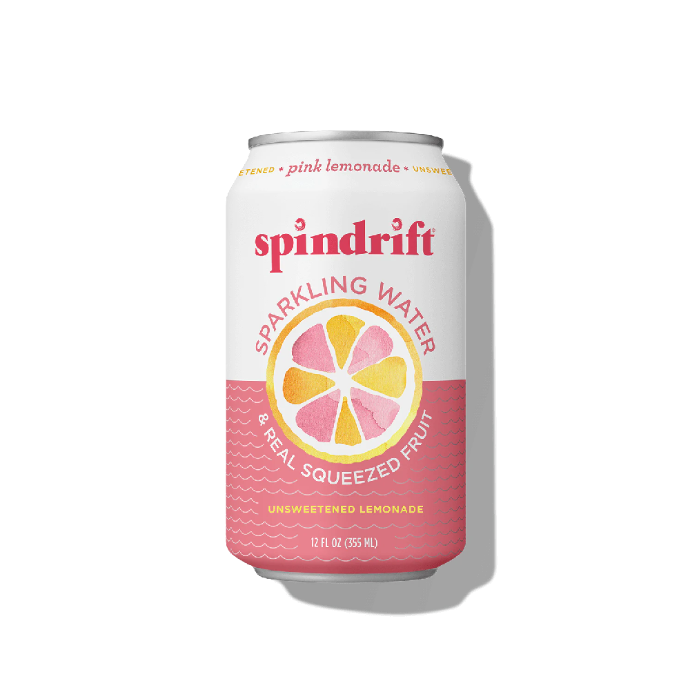 Spindrift - Pink Lemonade Sparkling Water (355ml) (8/carton)