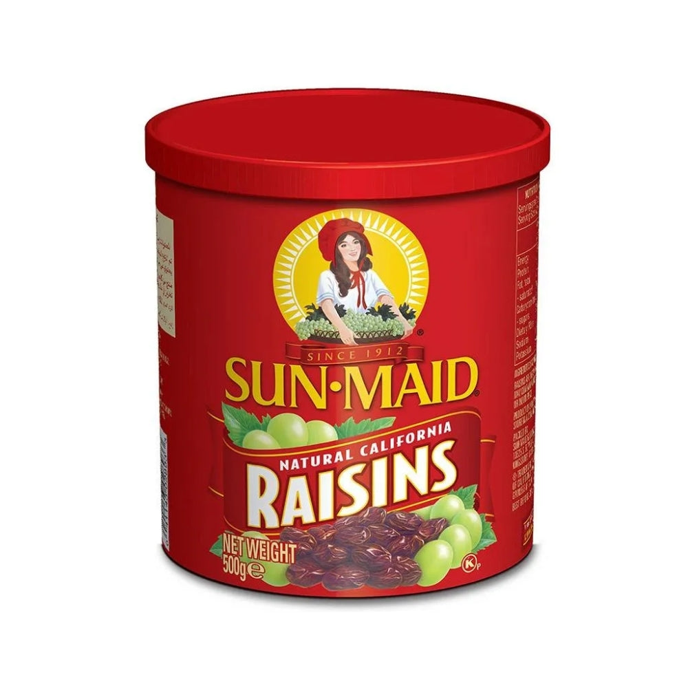 Sunmaid - Raisin Canister (500g) (12/carton) – Tasty Snack Asia