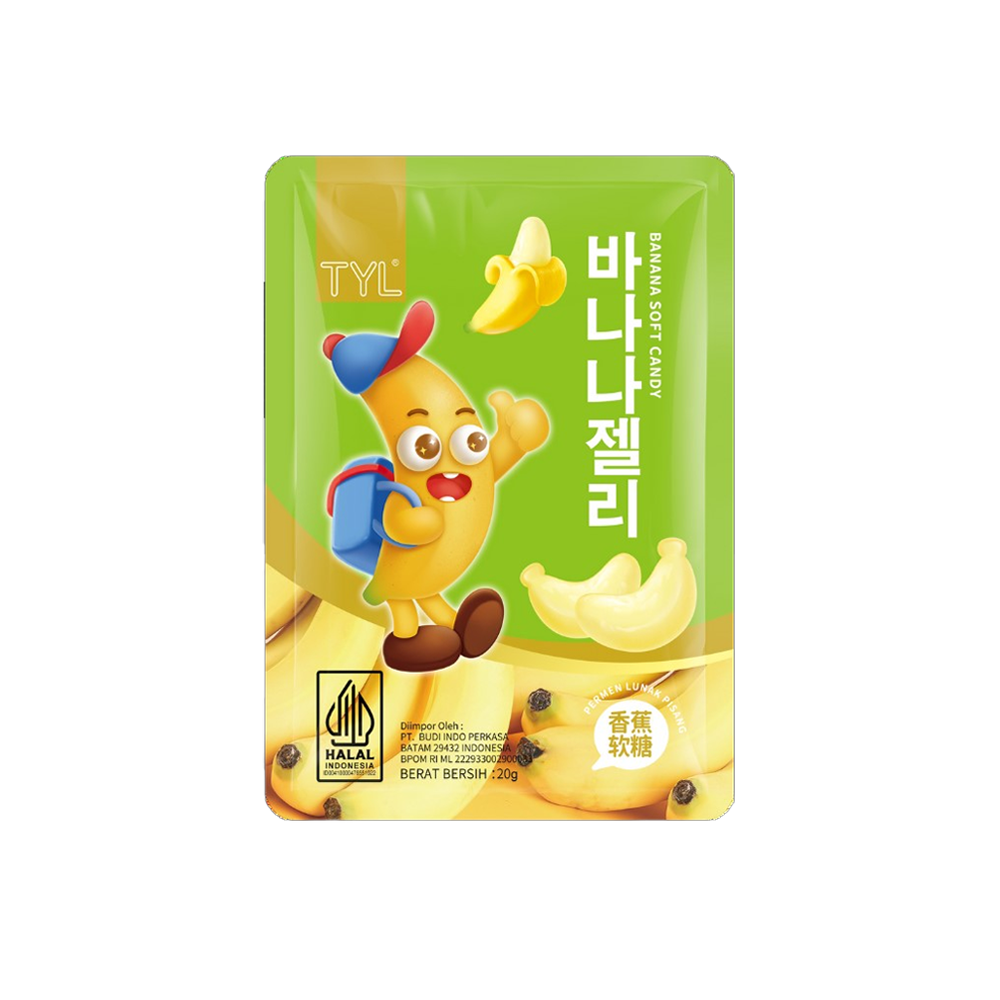 TYL - Banana Soft Candy (20g) (240/Carton)
