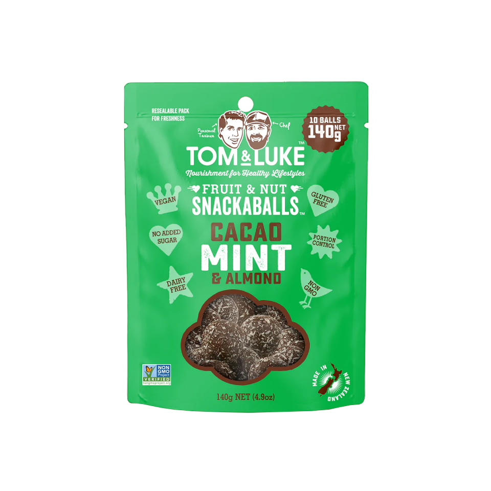 Tom & Luke - Cacao Mint & Almond Snackaballs (140g) (9/carton)