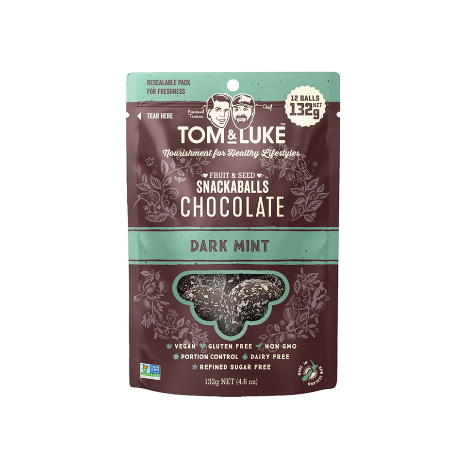 Tom & Luke - Dark Mint Chocolate Snackaballs (132g) (10/carton)