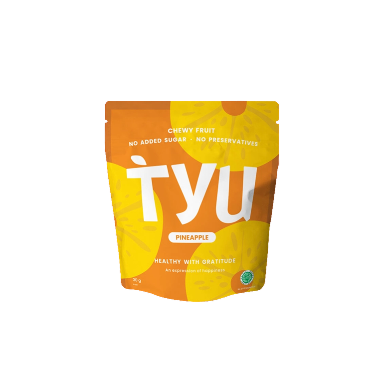 Tyu - Pineapple Chewy Fruit (30g) (40/carton) – Tasty Snack Asia