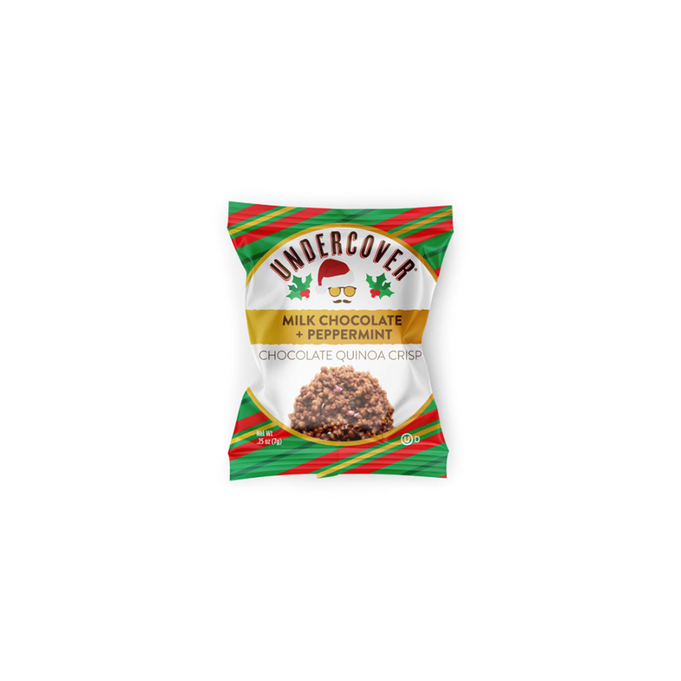 Undercover - Milk Chocolate And Peppermint Crispy Quinoa (7g) (125/carton)