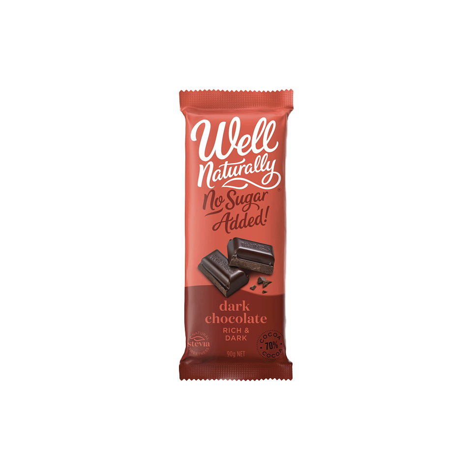 Well Naturally - Sugar Free Dark Chocolate (90g)