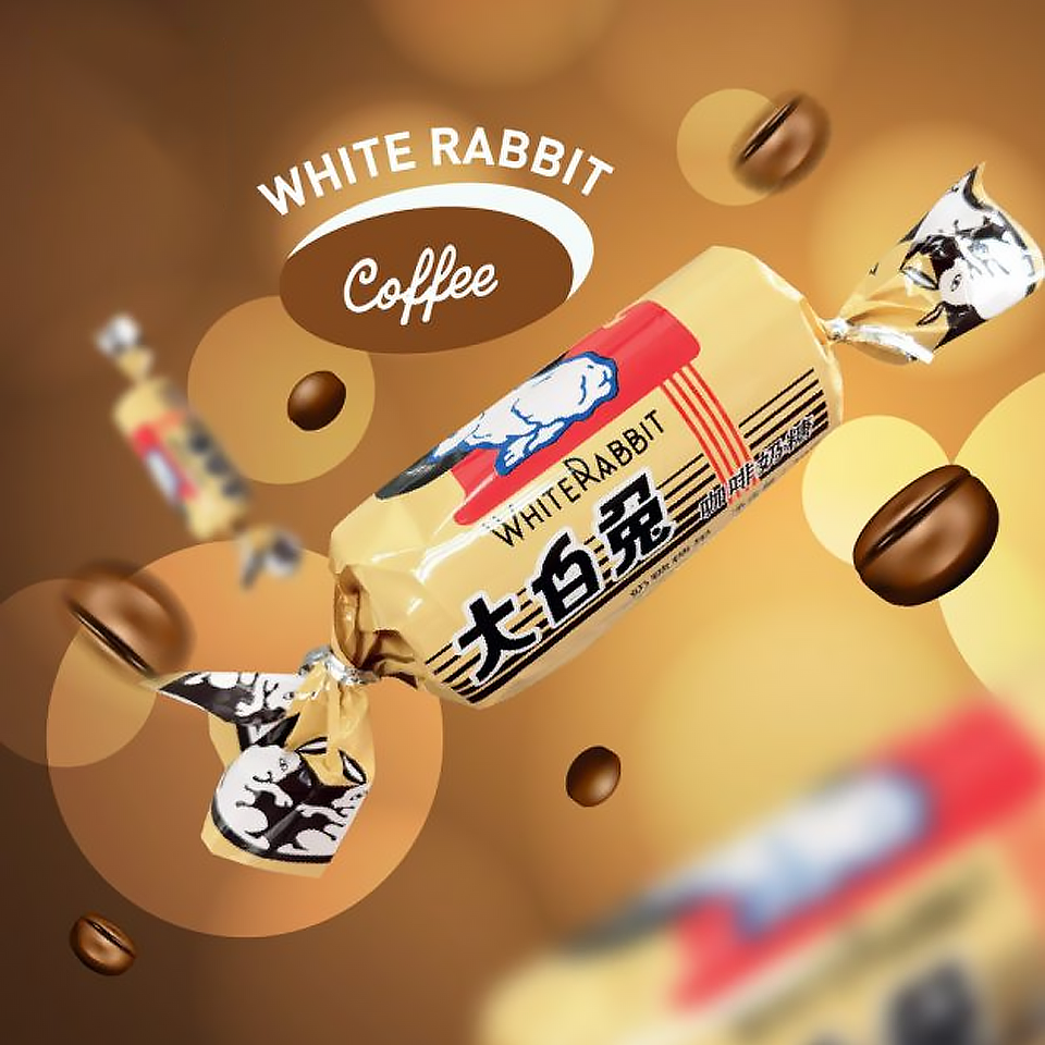 White Rabbit - Coffee Flavoured Creamy Candy (58g) (24/carton)