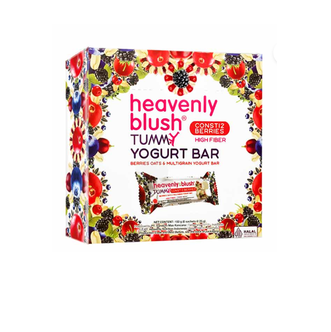 Heavenly Blush - Berries Oat & Multigrain Yoghurt Bar (150g) (6/pack)