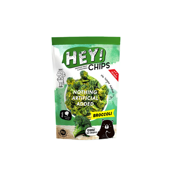 Hey! Chips - Broccoli Chips (250g) (5/cartons) – Tasty Snack Asia