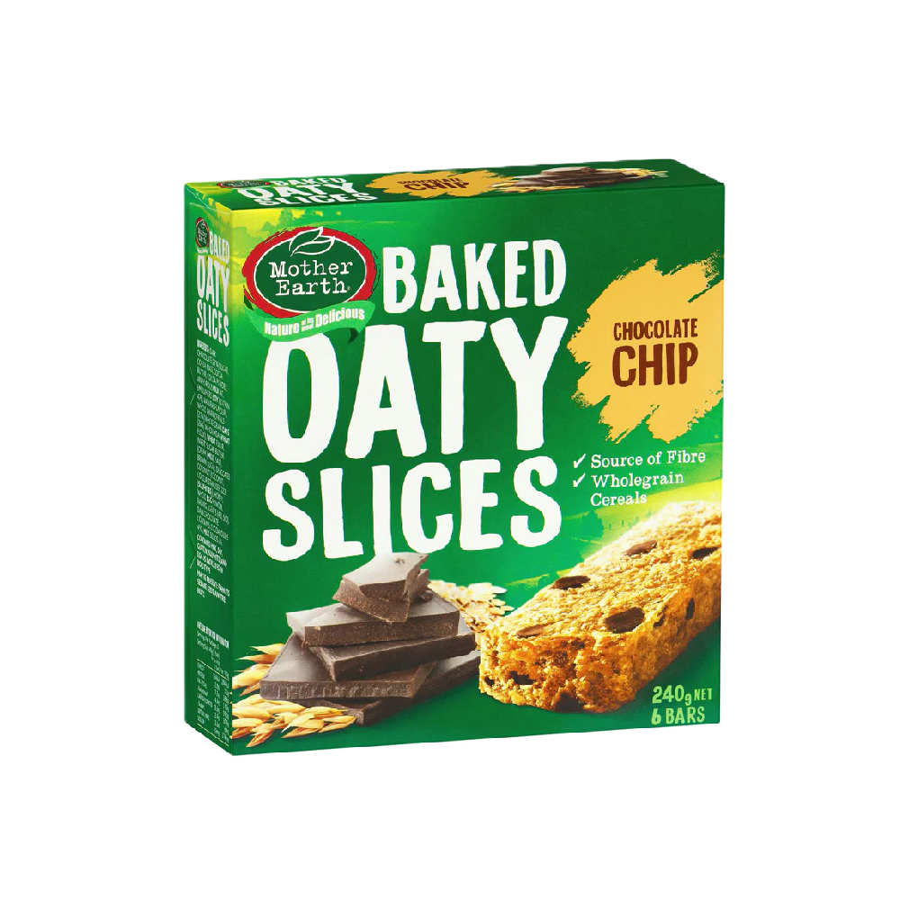 Mother Earth - Baked Oat Chocolate Chips Bar (6/pack) (240g)