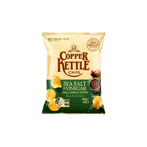 Copper Kettle - Sea Salt & Vinegar Kettle Chips (40g) (24/carton)