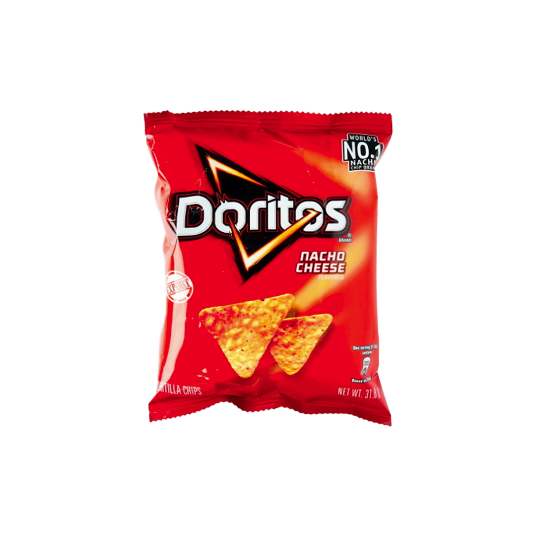 Doritos Nacho Cheese Flavored Tortilla Chips, 1 oz (Pack of 40 Doritos Nacho Cheese Flavored Tortilla Chips, 1 oz (Pack of 40