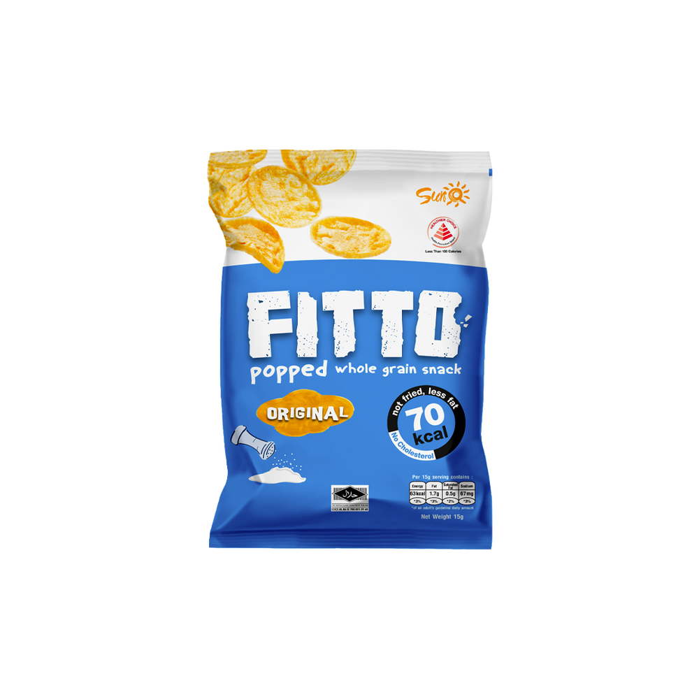 Fitto - Popped Whole Grain Chips Original (15g) (48/carton)