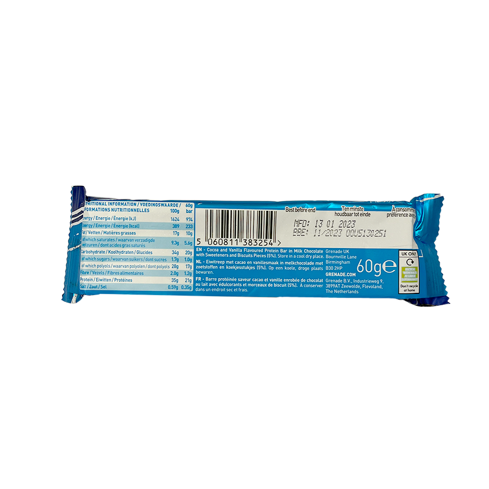 
            
                Load image into Gallery viewer, Grenade Oreo High Protein Low Sugar Bar (60g) (12/carton)
            
        