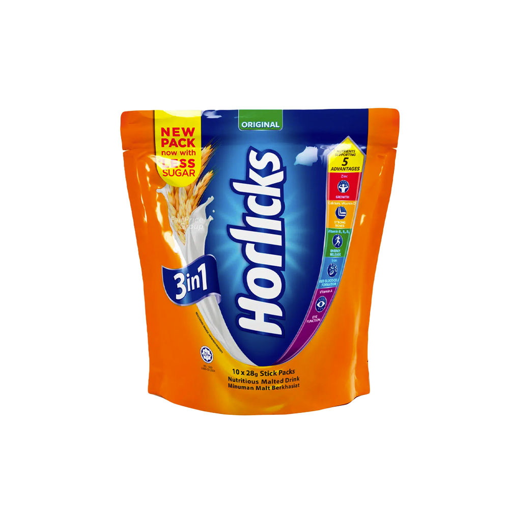 Horlicks - 3 in 1 Malted Drink Powder (28g) (10/pack) (24/carton)