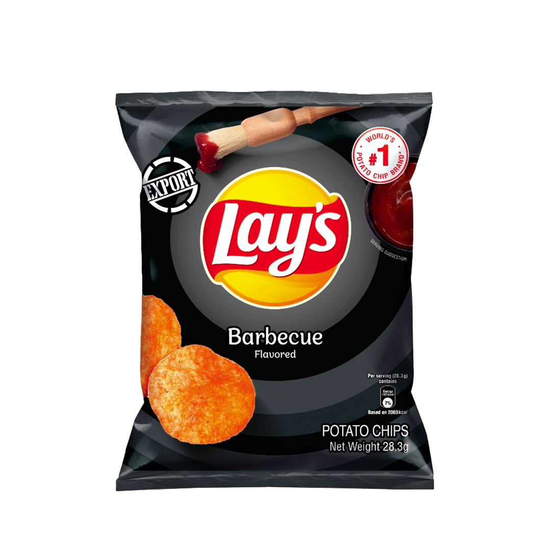 Lay's - BBQ Potato Chips (28.3g) (50/carton) – Tasty Snack Asia