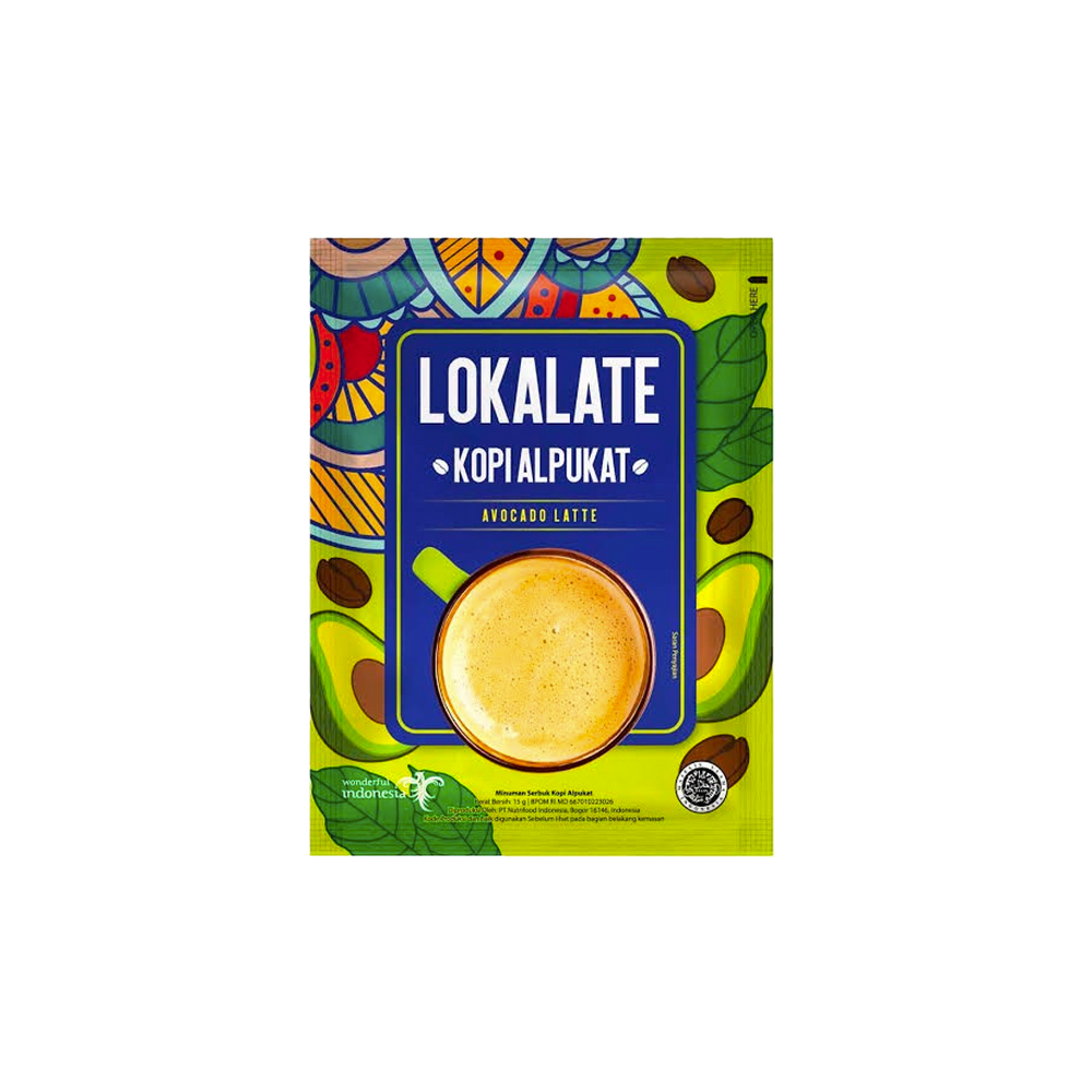 Lokalate - Avocado 3 In 1 Coffee Latte (15g)