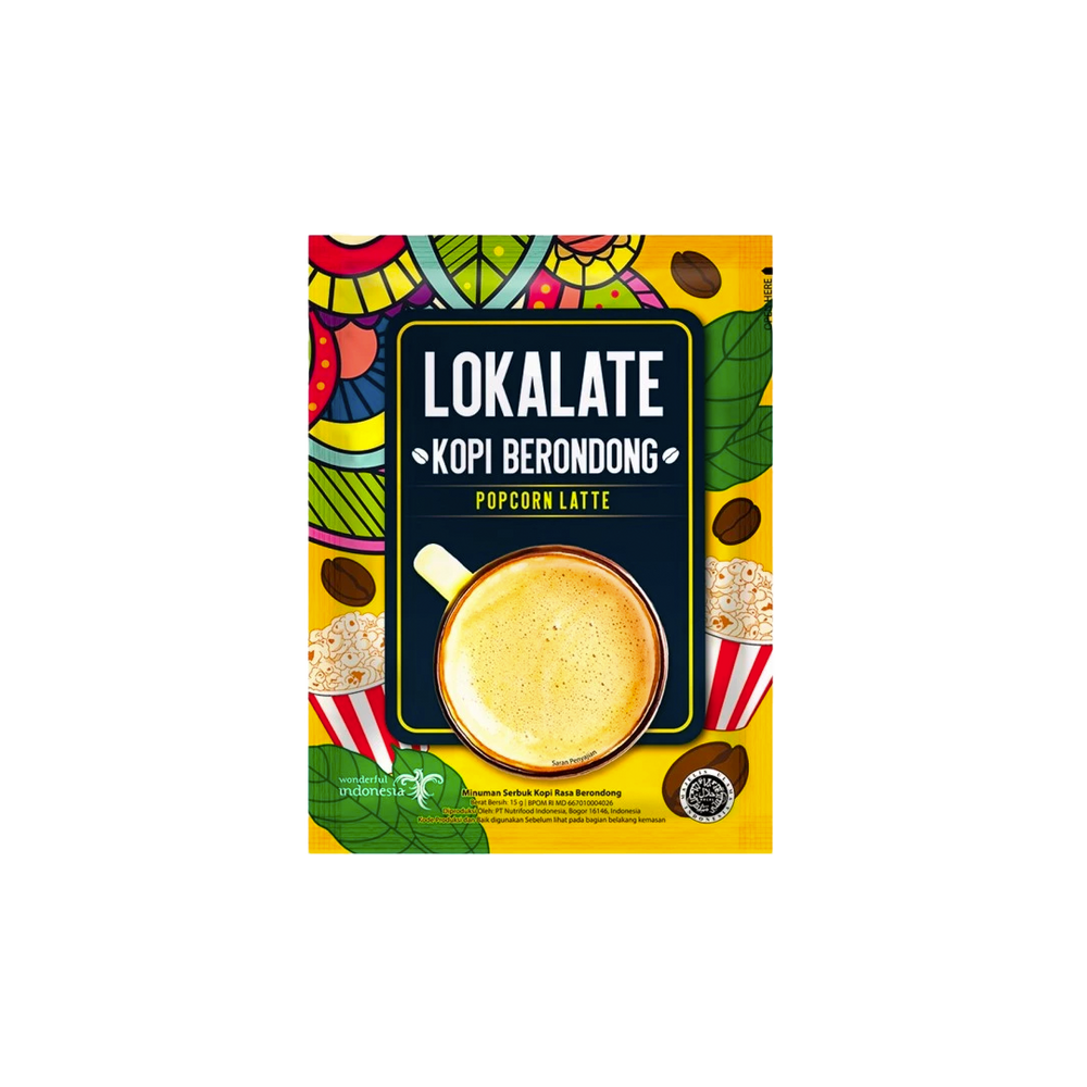 Lokalate - Popcorn 3 In 1 Coffee Latte (15g)