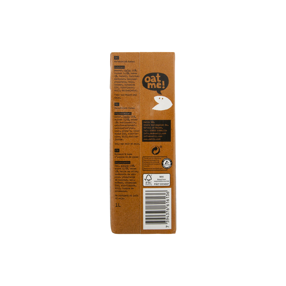 Oatly - Original Chocolate Oat Milk (1000ml) (6/carton) – Tasty Snack Asia