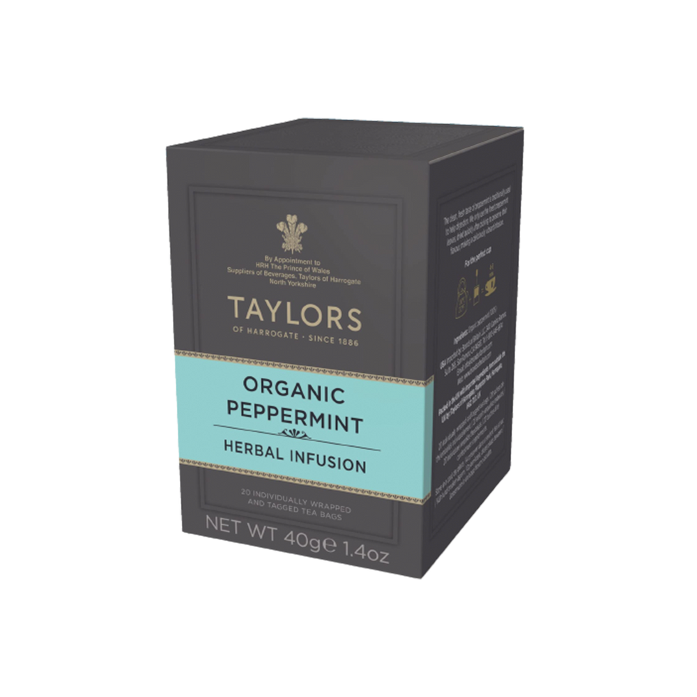 
            
                Load image into Gallery viewer, Taylors - Harrogate Organic Peppermint Tea Bag (40g) (20/pack)(10/carton)
            
        