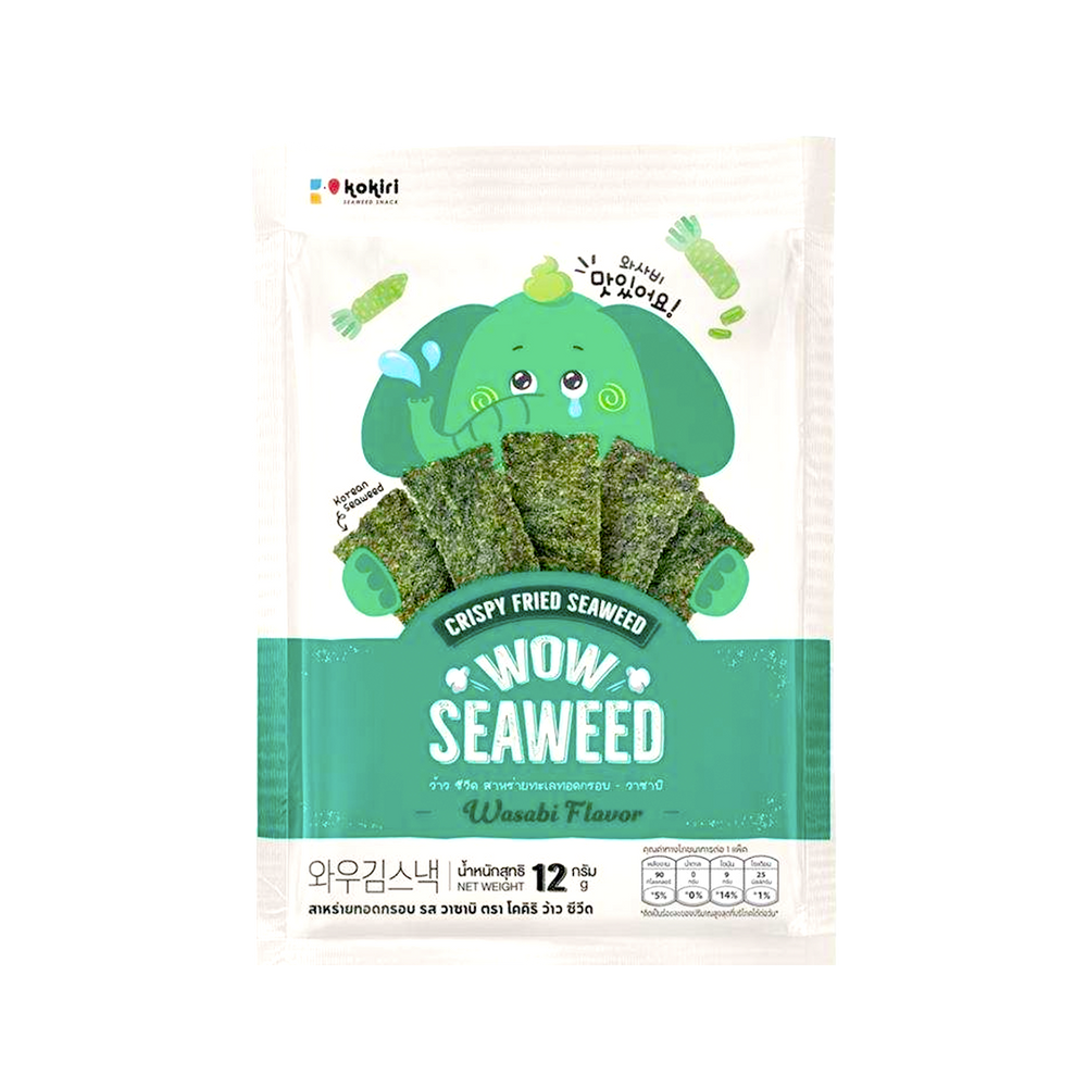 Wow Seaweed - Wasabi Crispy Fried Seaweed (30g) (84/carton)