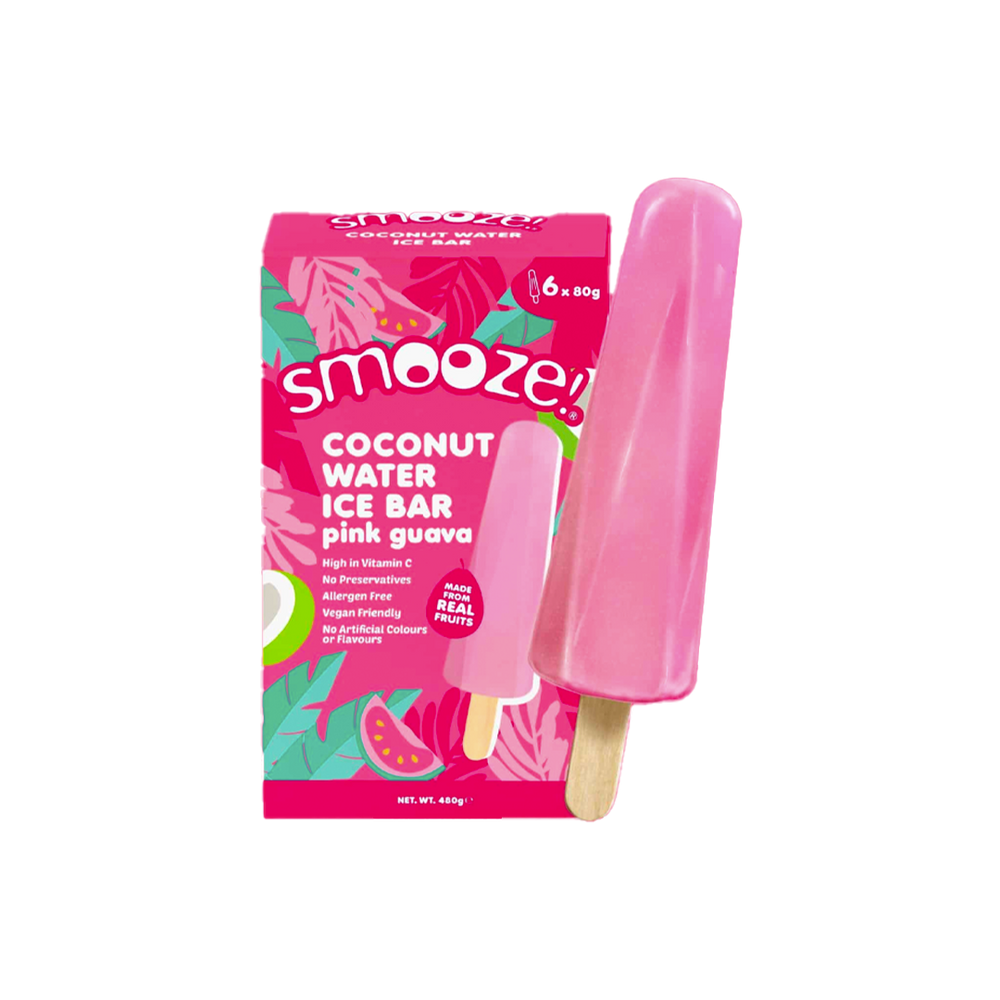 
            
                Load image into Gallery viewer, Smooze! - Pink Guava Coconut Water Ice Bar (100/carton)
            
        