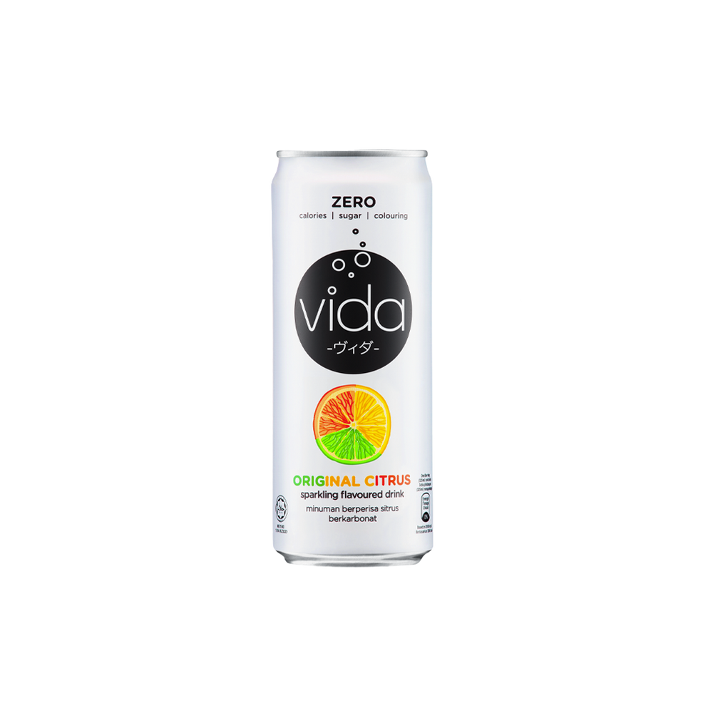 Vida Zero - Sparkling Citrus  Drink  (325ml) (24/carton)