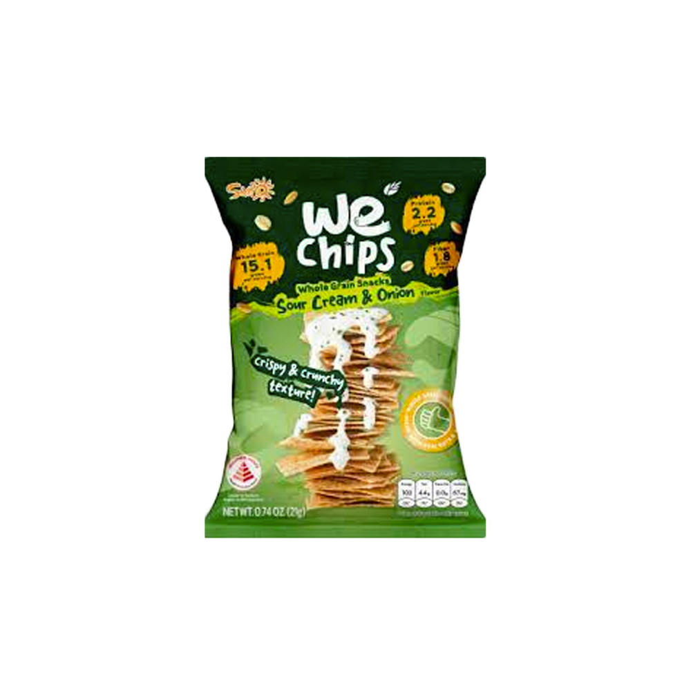We Chips Whole Grain Chips Sour Cream & Onion (21g) TastySnackAsia