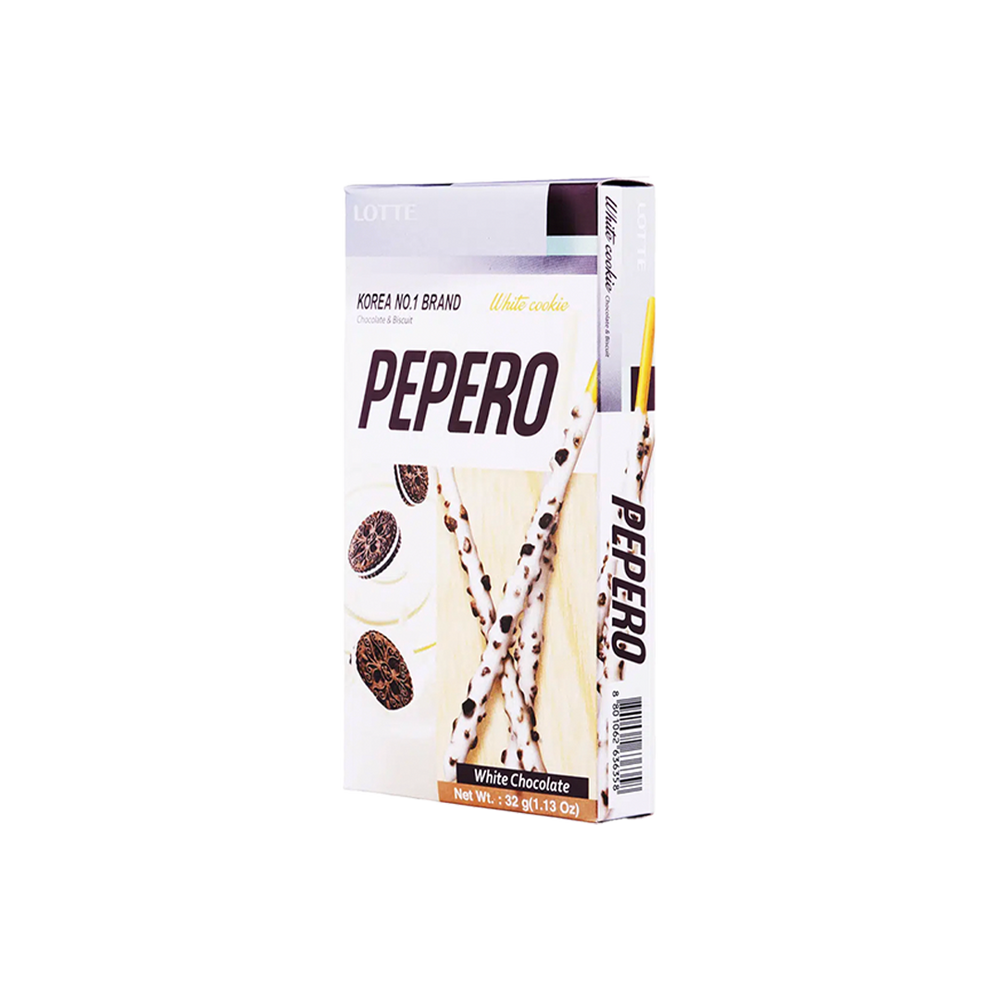 
            
                Load image into Gallery viewer, Lotte - White Cookie Pepero Stick (32g) (40/carton)
            
        