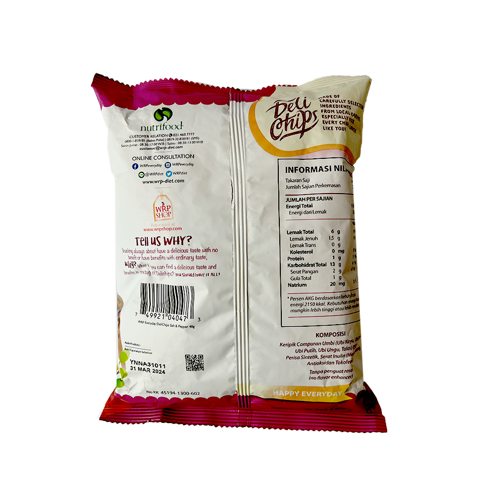 
            
                Load image into Gallery viewer, Wrp Everyday - Deli Salt and Pepper Flavour Chips (40g)
            
        