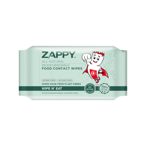 
            
                Load image into Gallery viewer, Zappy - All Natural Biogdegradable Food Wipes (100/carton)
            
        