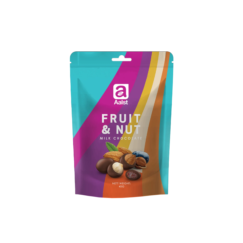 
            
                Load image into Gallery viewer, Aalst - Whole Fruit &amp;amp; Nuts Milk Chocolate Doypack (40g)
            
        