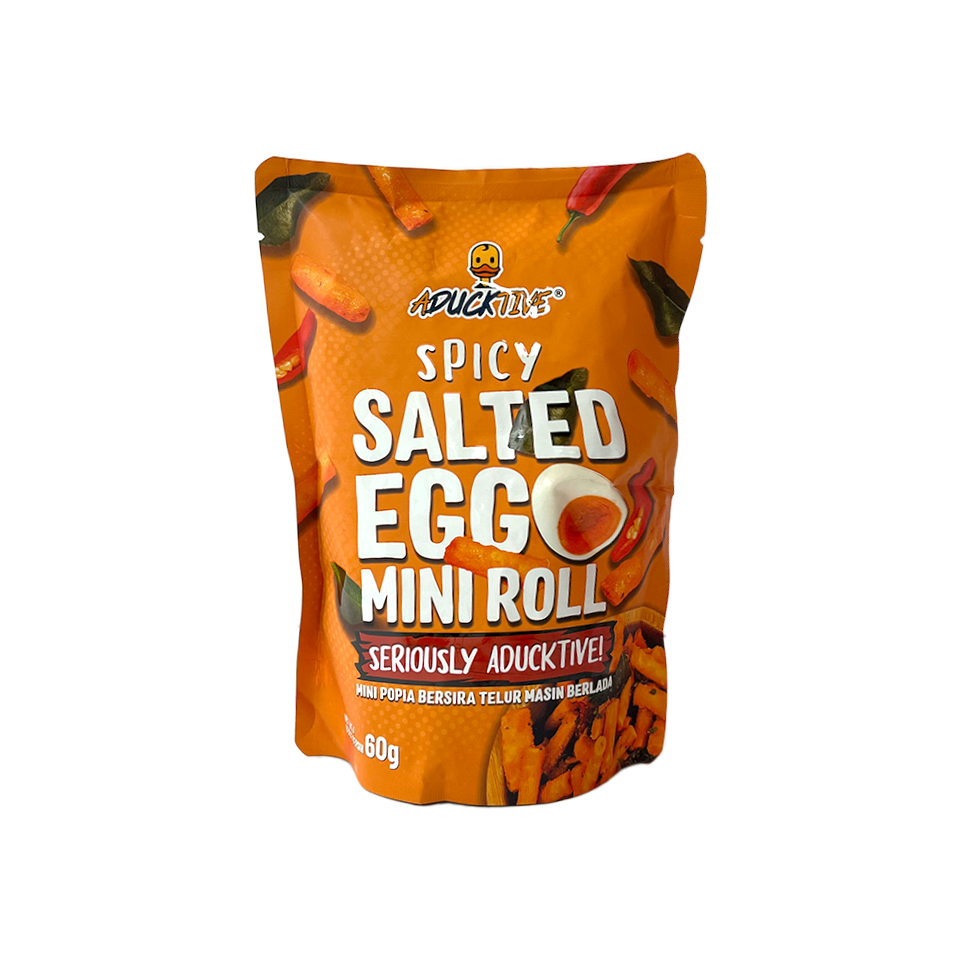 Aducktive - Spicy Salted Egg Mini Popiah Roll (60g)