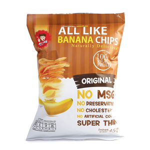 All Like - Original Banana Chips (45g) - Front Side