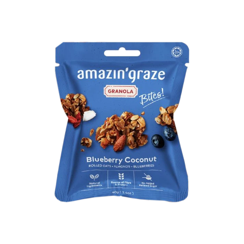 Amazin' Graze - Blueberry Coconut Granola Bites (40g) (40/carton)