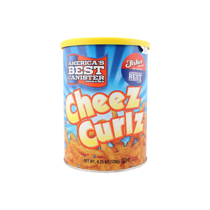 Americas Best Canister Snacks - Cheese Curlz (120g) - Front Side