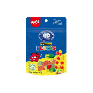 Amos - 4D Gummy Blocks (72g) (12/carton)