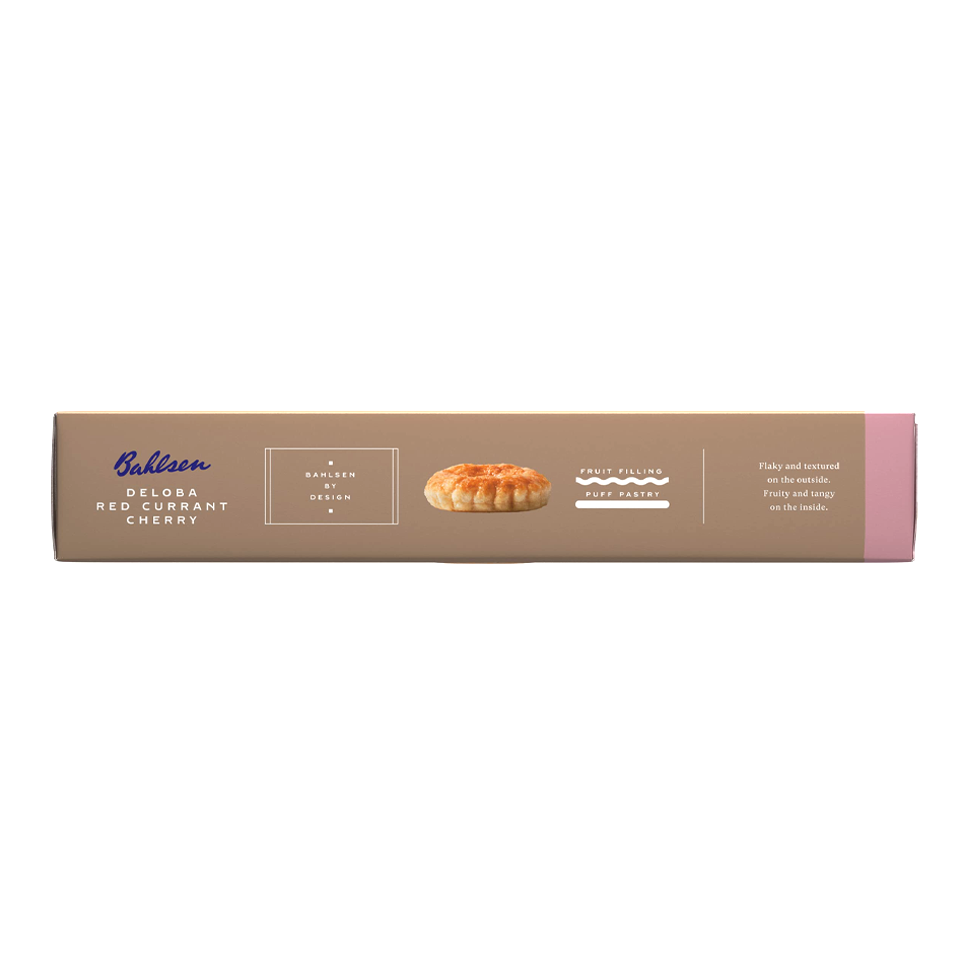 Bahlsen - Deloba Puff Pastry with Redcurrant-Cherry Centre (100g) - Back Side