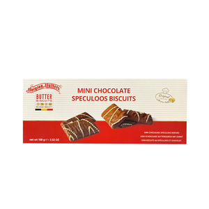 Belgian Butters - Mini Chocolate Speculoos Biscuits (100g) - Front Side