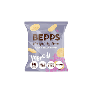Bepps - Salt & Black Pepper Black Eyed Pea Popped Snack (20g) (24/carton)