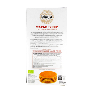 Biona - Maple Syrup Waffle Organic (175g) - Back Side