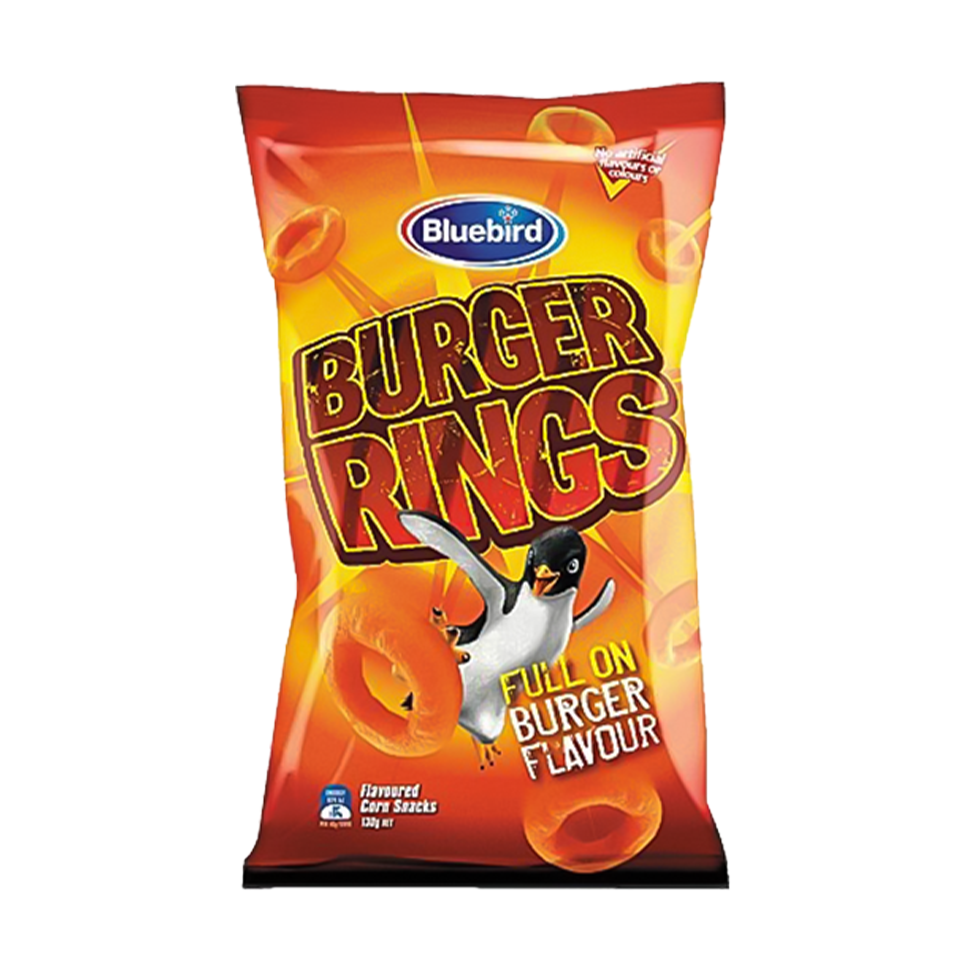 Eating Burger Rings Bluebird - Burger Rings (30g) (50/carton) – Tasty Snack Asia