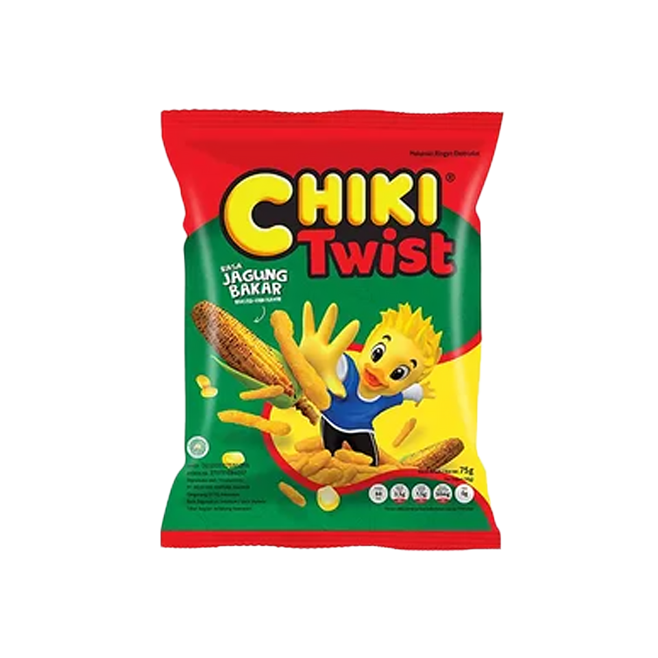Chiki Twist - Roasted Corn Chips (75g) (30/carton)