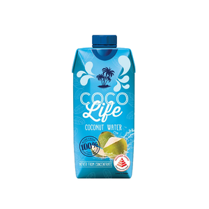 Cocolife - 100% Premium Coconut Water (330ml) - Front Side