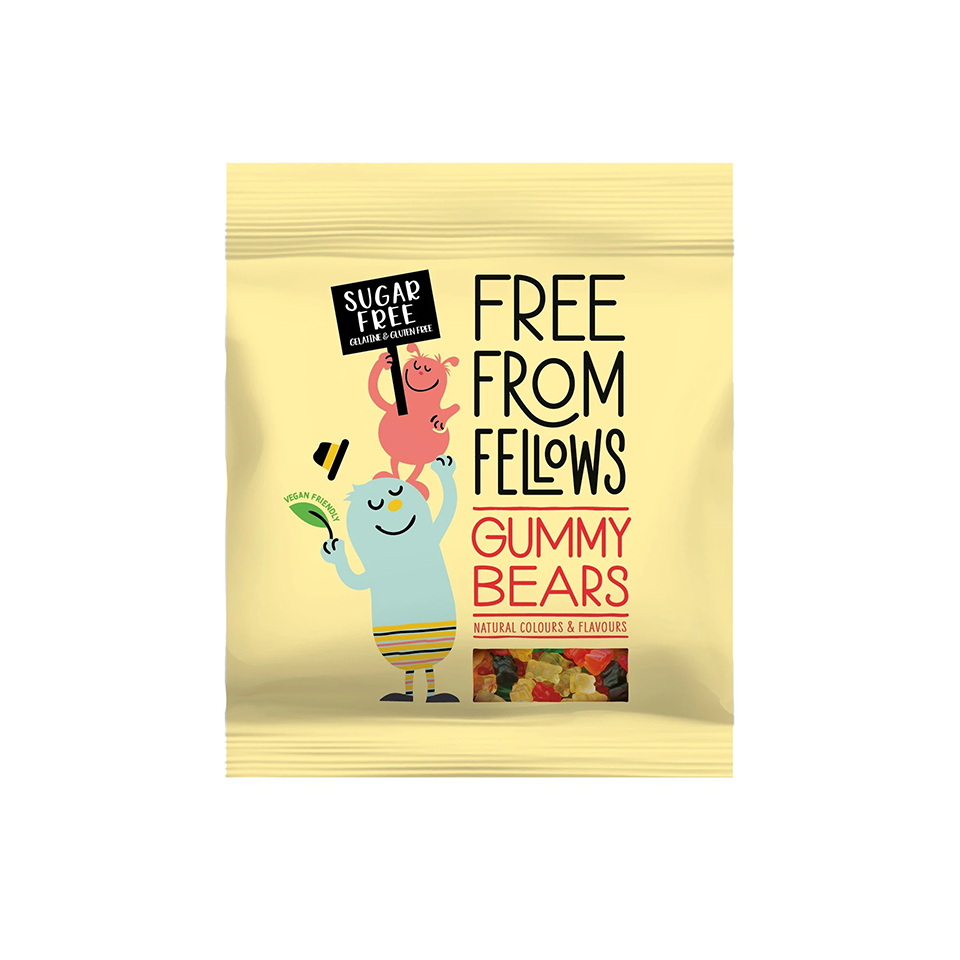 Free From Fellows - Gummy Bears (100g) - Front Side